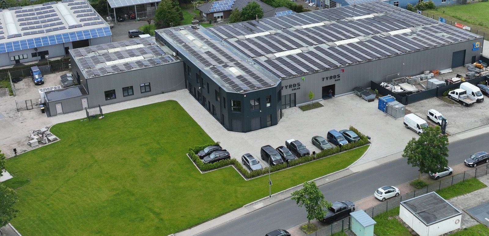 7YRDS Solar and Bau site in Goch with rooftop PV