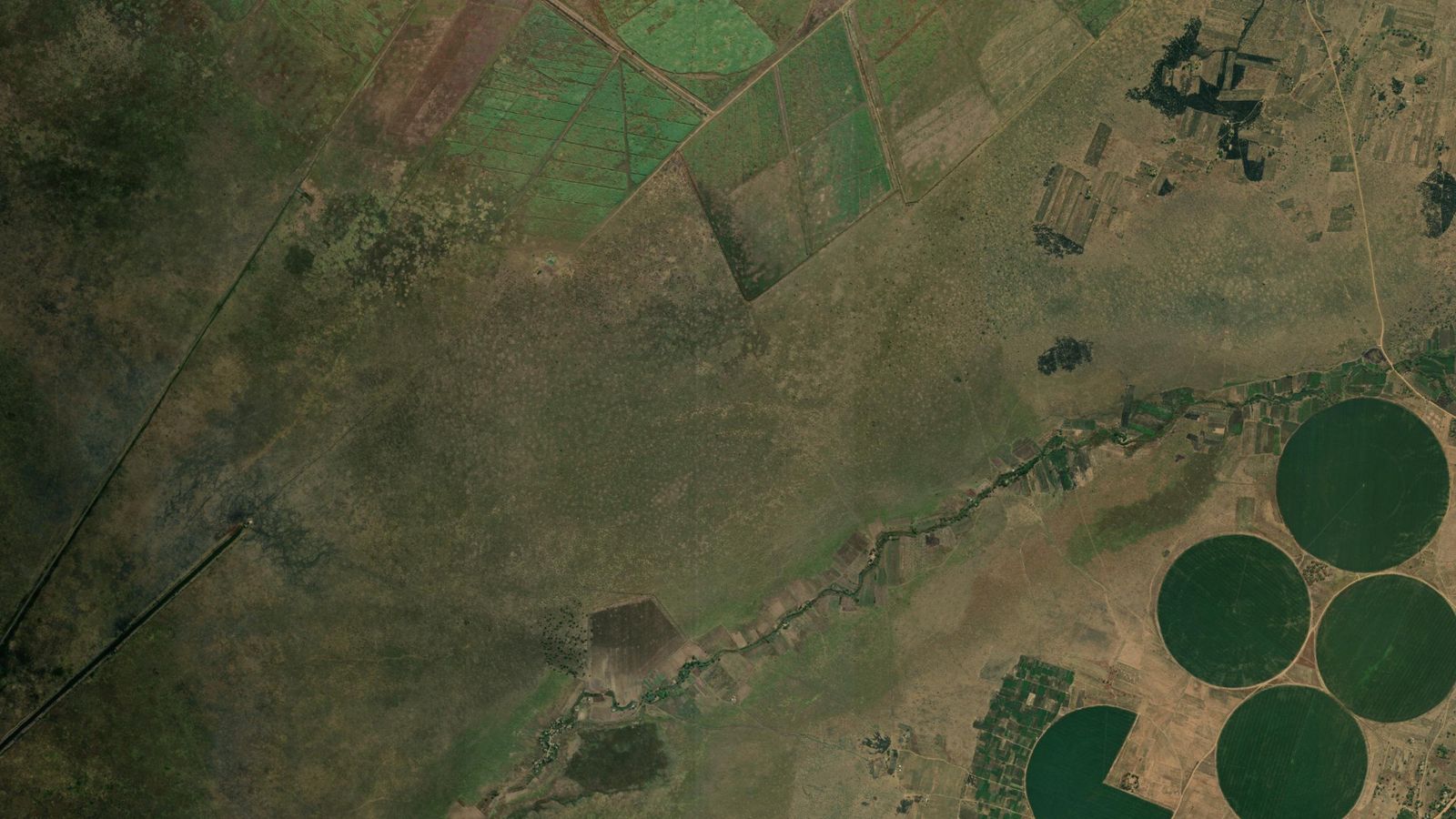 Satellite view of the Kafue project area