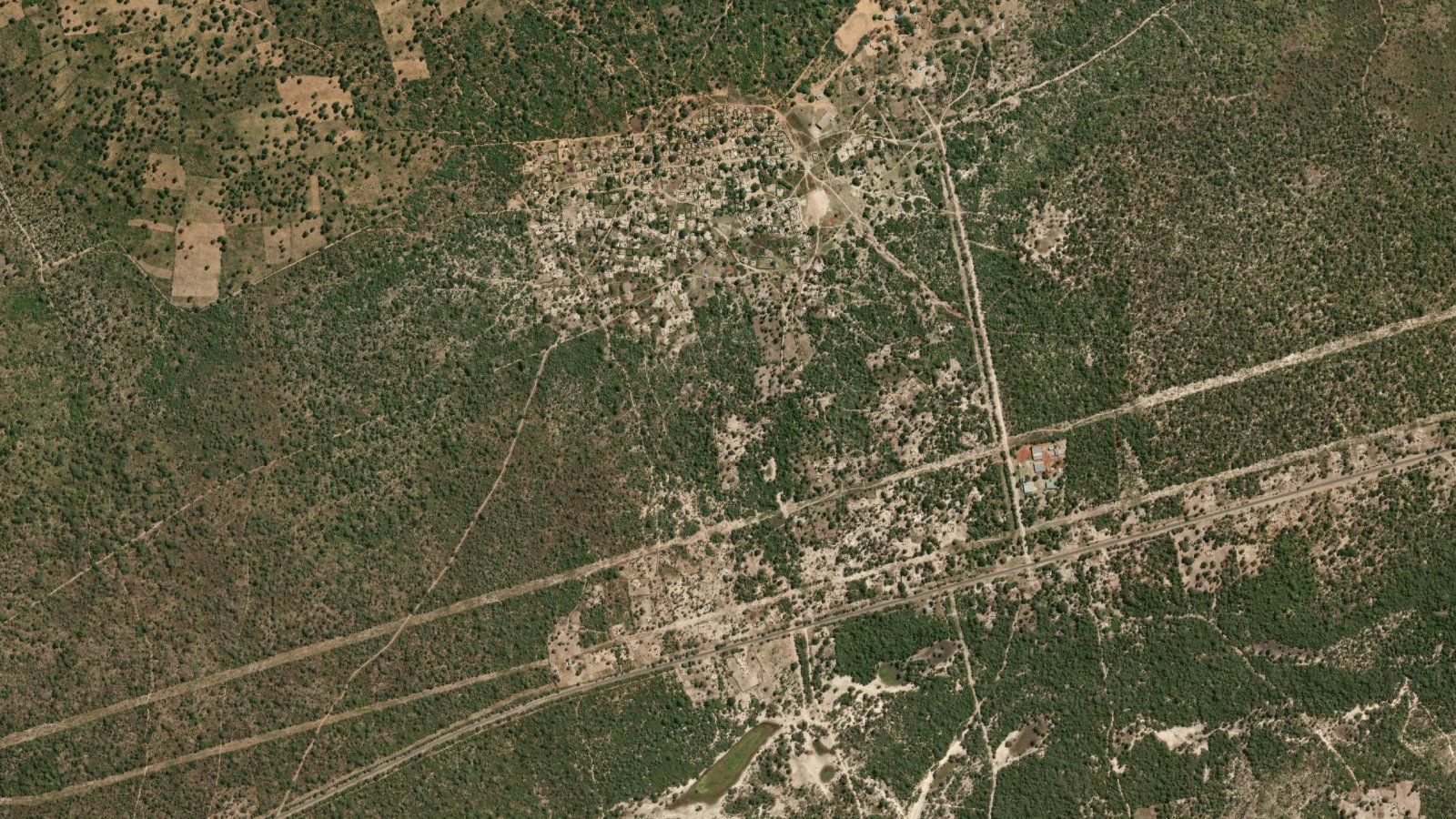 Satellite view of the Sesheke project area